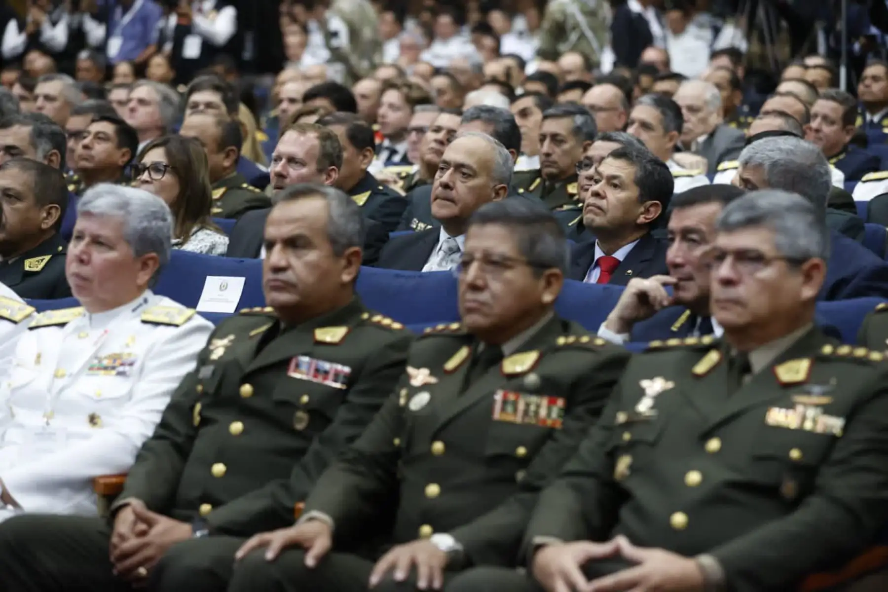 La presidenta de la República, Dina Boluarte, participa en la ceremonia de inauguración del Salón Internacional de Tecnología para la Defensa y Prevención de Desastres (SITDEF-Perú 2023) y V Expo Ciberseguridad y Defensa. Foto: ANDINA/Prensa Presidencia