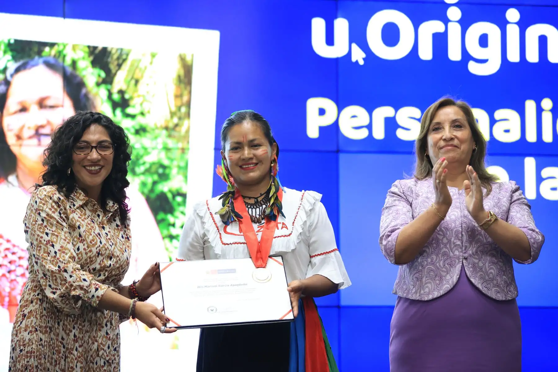 Presidenta Dina Boluarte, junto con la ministra de Cultura, participa en la conmemoración del Día Nacional de la Mujer Indígena u Originaria. Foto:Prensa Presidencia