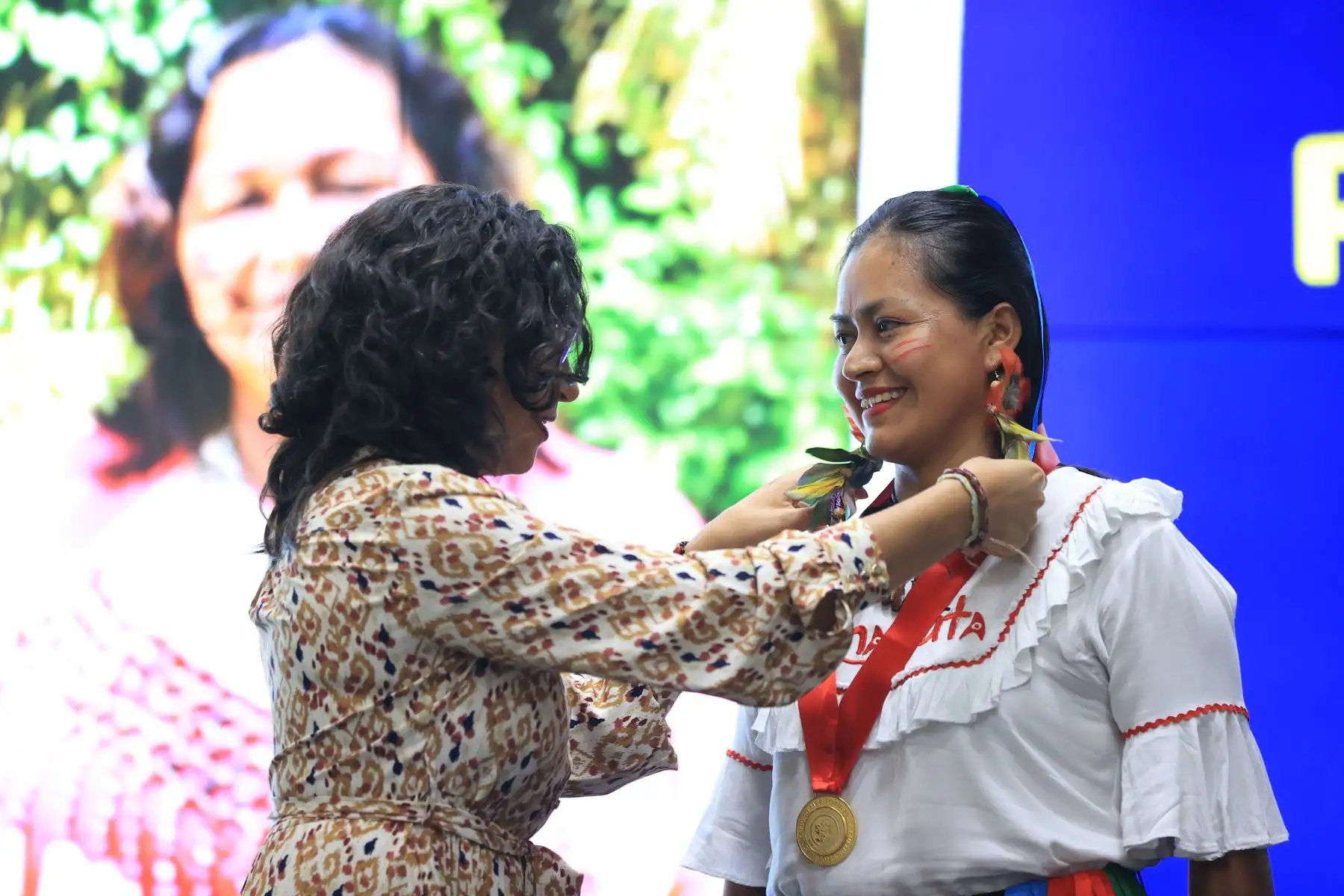Presidenta Dina Boluarte, junto con la ministra de Cultura, participa en la conmemoración del Día Nacional de la Mujer Indígena u Originaria. Foto:Prensa Presidencia