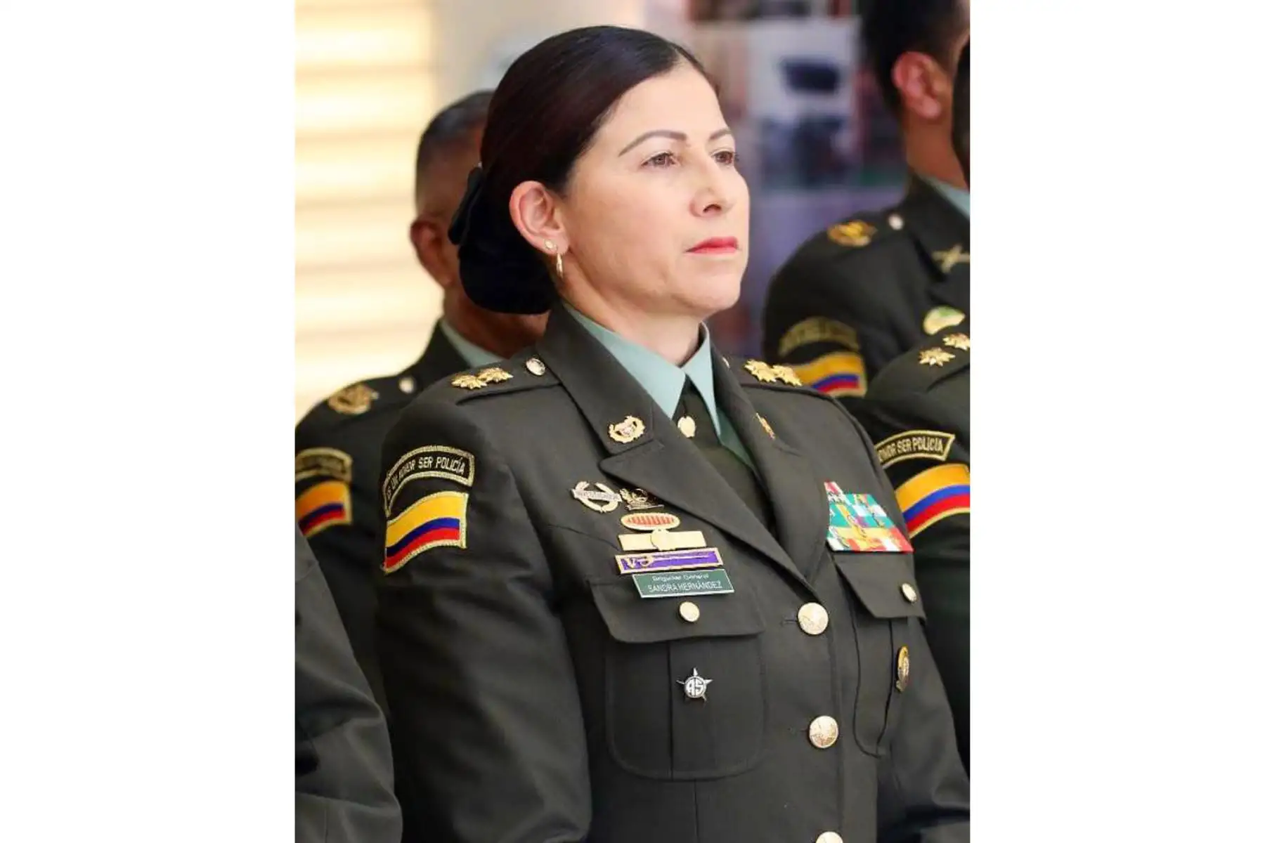 La general Sandra Hernández fue designada comandante de la Policía Metropolitana en Bogotá. Foto: @ClaudiaLopez