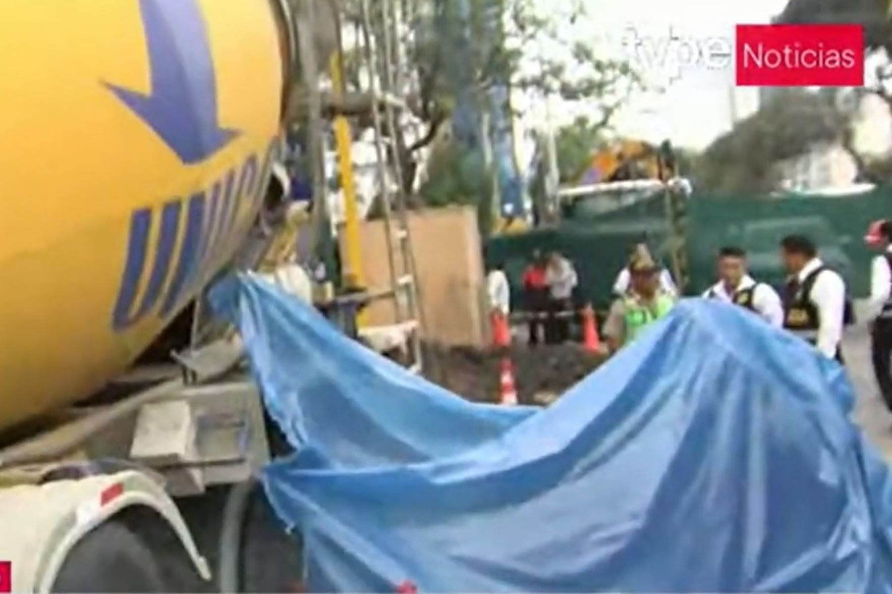 Jesús María: muere obrero de edificio en construcción tras caerle recipiente con cemento. Foto: ANDINA/Difusión.