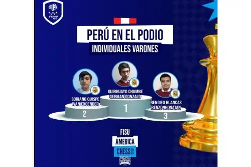 Universidad San Marcos felicitó a los estudiantes que obtuvieron primeros puestos en Campeonato Panamericano Universitario de Ajedrez. Foto: ANDINA/Difusión