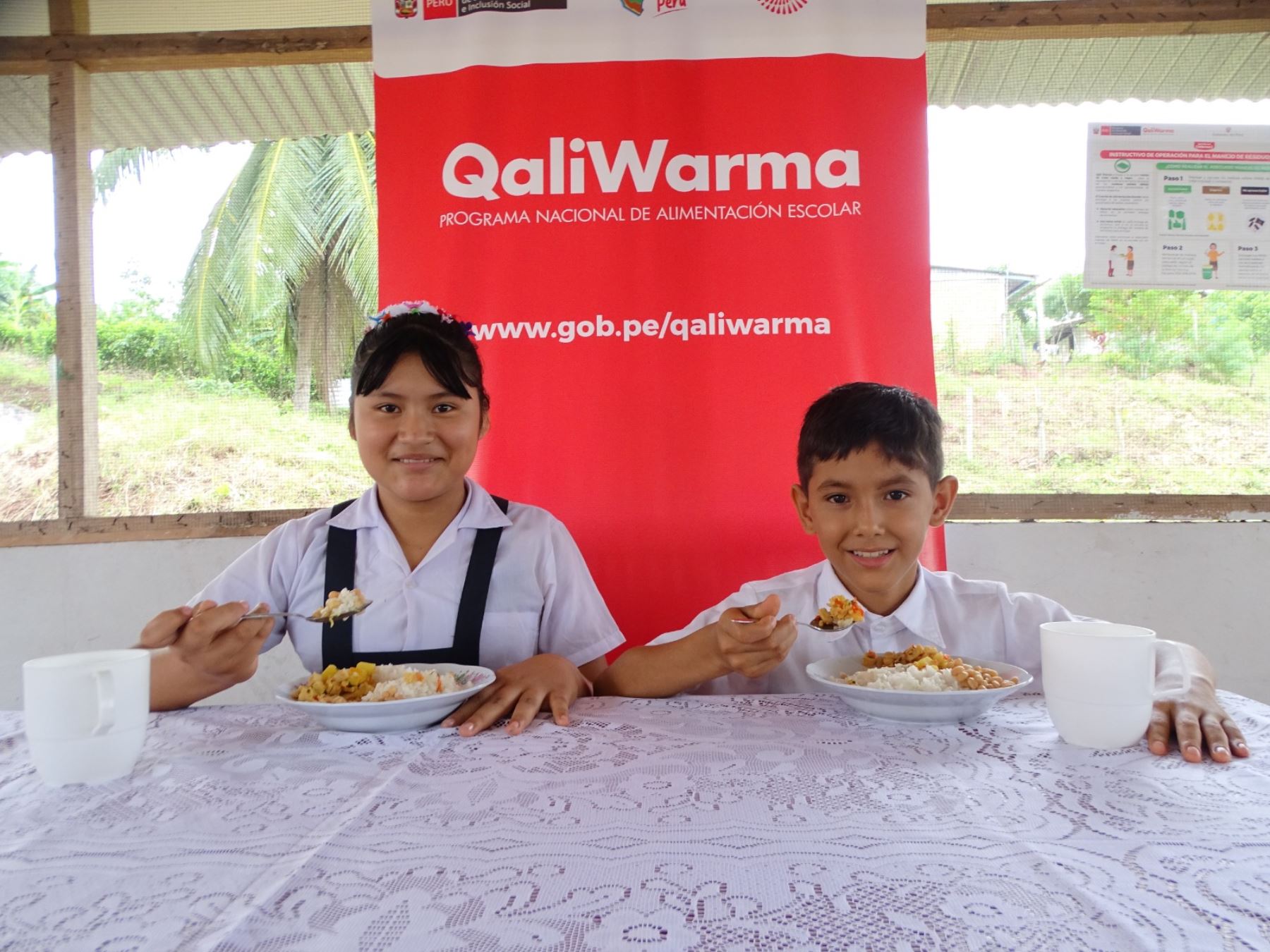 el modelo operacional de Qali Warma comprende las etapas de la planificación del menú escolar, el proceso de compras y la gestión del servicio alimentario escolar. Foto: Cortesía
