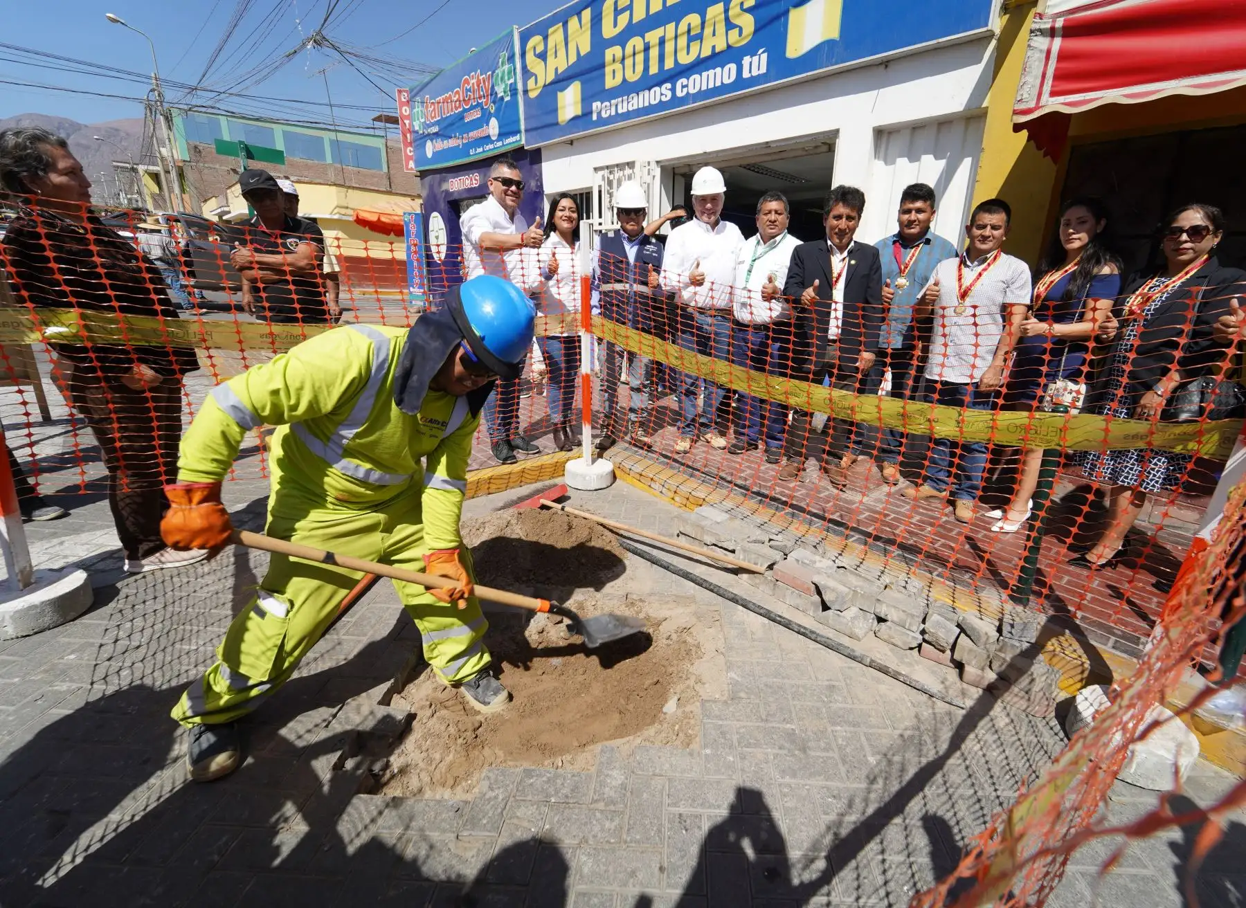 Un total de 2,350 familias del distrito de Vista Alegre, provincia de Nasca, región Ica, se beneficiarán con las obras para abastecer de gas natural a dicha jurisdicción. Foto: Genry Bautista