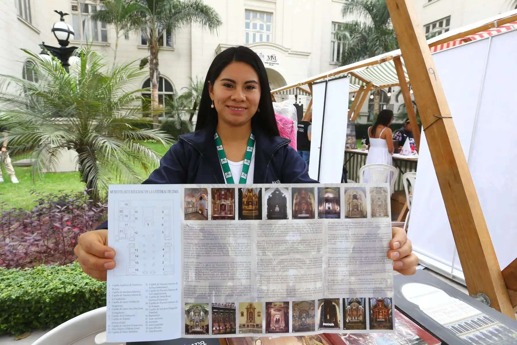 En el marco del Día Internacional de los Museos, se realiza la XXI Feria Museos a tu alcance  en la explanada del Museo Metropolitano de Lima. En la imagen, stand del Museo de Arte Religioso.
Foto: ANDINA/Eddy Ramos