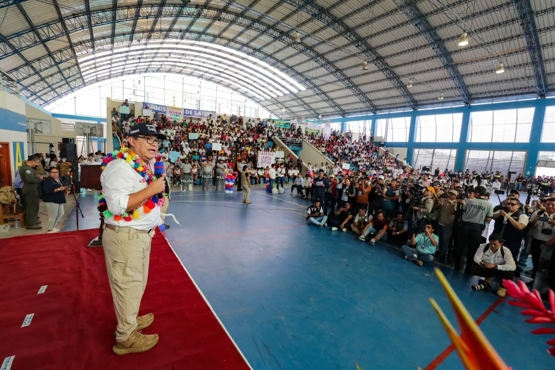 El presidente del Consejo de Ministros, Alberto Otárola, anunció la mejora de puestos de salud para la ciudad de Yurimaguas (Loreto). Foto:ANDINA/ PCM