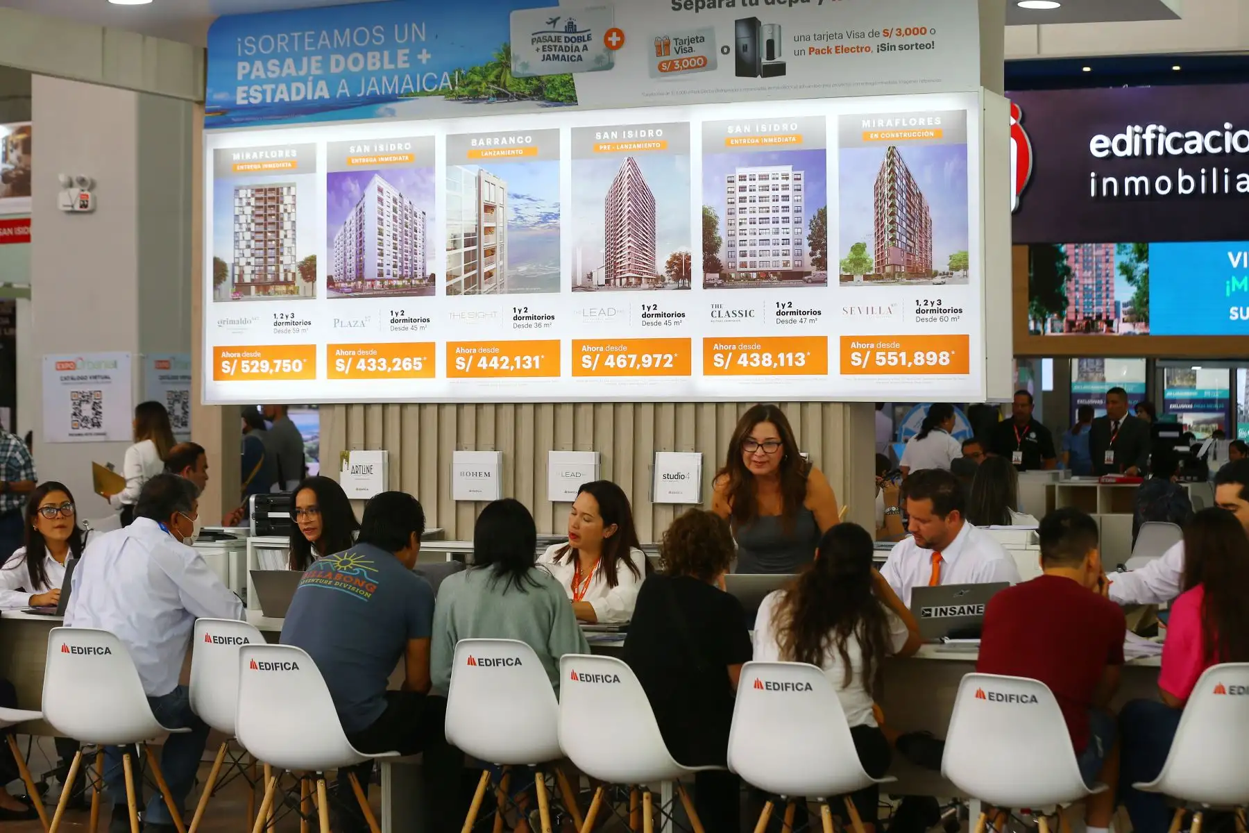 Del 18 al 21 de mayo se organiza la Feria Expo Urbania 2023. La feria inmobiliaria más grande vuelve con diversas ofertas en la explanada del Parque de la Exposición.
Foto: ANDINA/Eddy Ramos