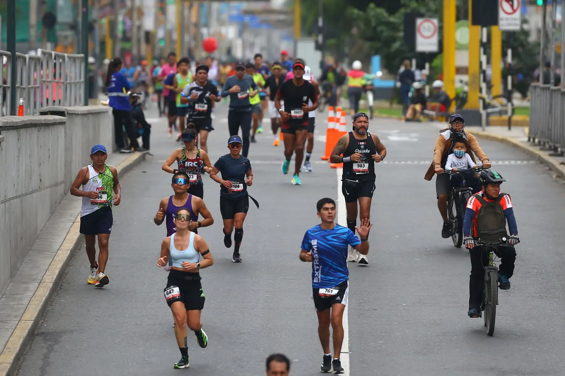 La Maratón Lima consistió de tres modalidades según la distancia establecida: 10K, 21K y 42K. Foto:ANDINA/Eddy Ramos