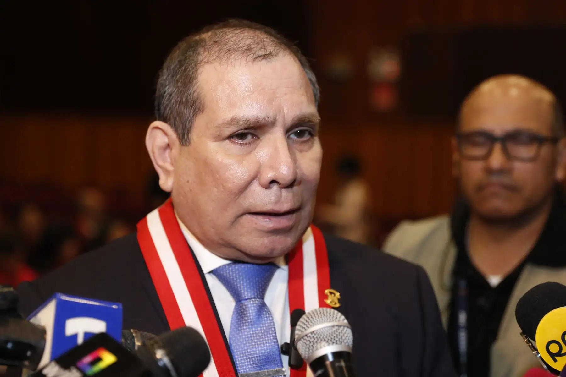 Javier Arévalo, presidente del Poder Judicial. ANDINA/Daniel Bracamonte