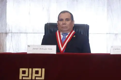 Javier Arévalo, presidente del Poder Judicial. ANDINA/Daniel Bracamonte