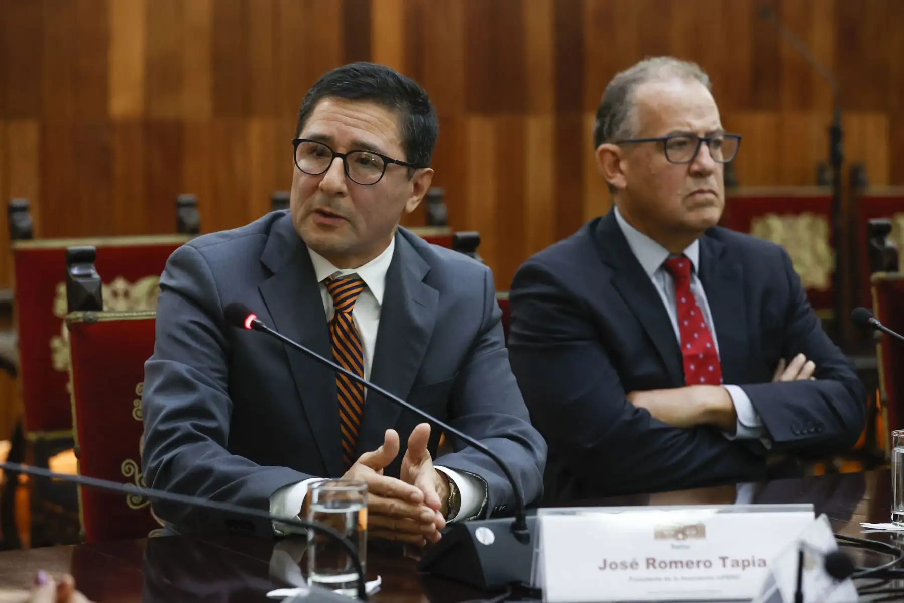 La presidenta de la República, Dina Boluarte, junto a los titulares de las carteras de  Vivienda y Saneamiento, Cancillería, Producción y Justicia y Derechos Humanos, sostuvo reunión con los representantes de la Asociación InPERU, en Palacio de Gobierno.

Foto: ANDINA/Presidencia Perú