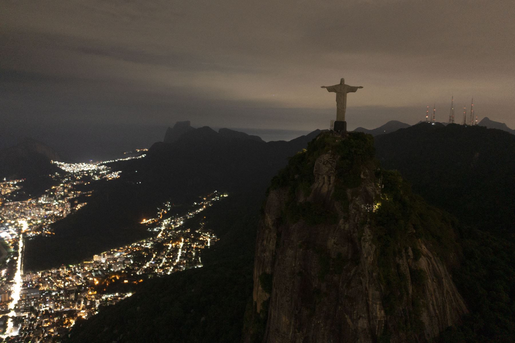 La estatua del Cristo Redentor de Río de Janeiro (Brasil), una de las maravillas del mundo moderno. Foto: AFP/Archivo