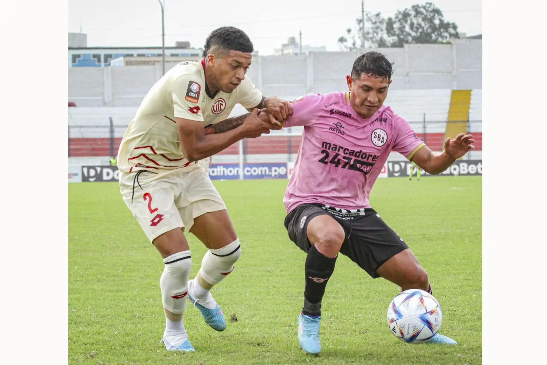 El equipo rosado volvió a celebrar un triunfo luego de ocho fechas. Con los tantos de Dylan Caro, Jesús Barcos y un autogol de Matías Abisabeste los rosados se impusieron al UTC, en el estadio Iván Elías Moreno de Villa El Salvador.
Foto: ANDINA/Sport Boys