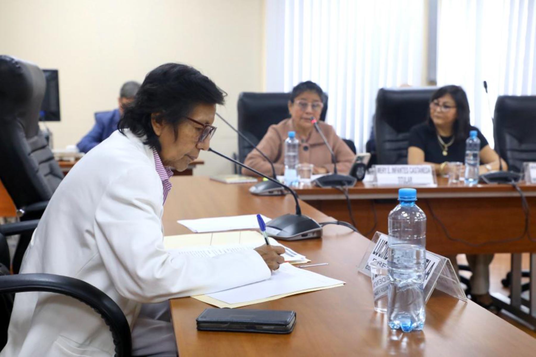 Comisión de la Mujer del Congreso recibió a las vicegobernadoras del Callao e Ica. Foto: ANDINA/difusión.