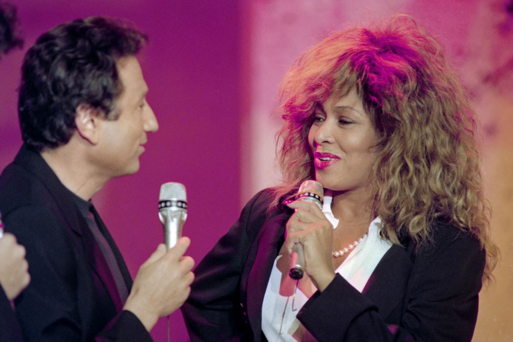 Tina Turner se presenta en un show en Francia. 1989. Foto: AFP