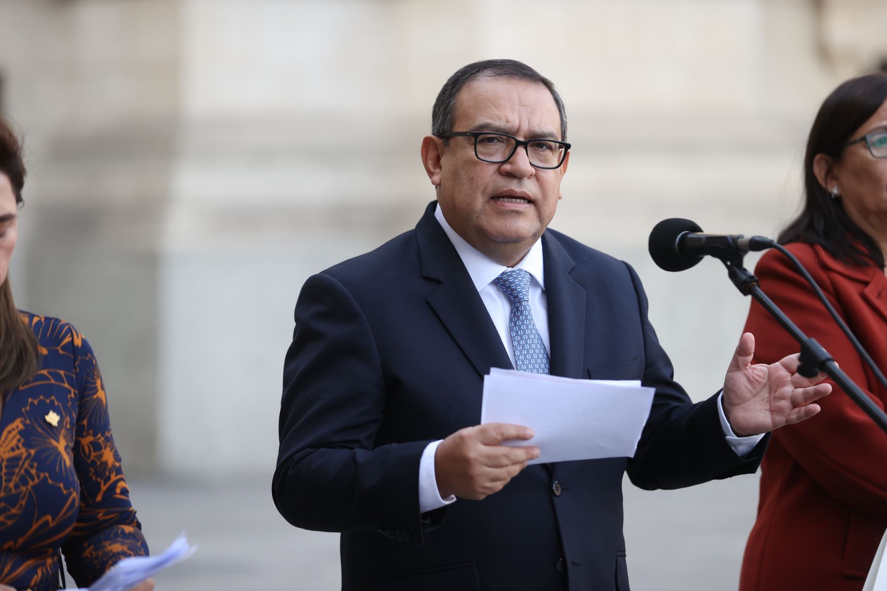 Presidente del Consejo de Ministros, Alberto Otárola, hizo el anuncio sobre el 7 de junio. Foto: ANDINA/difusión.