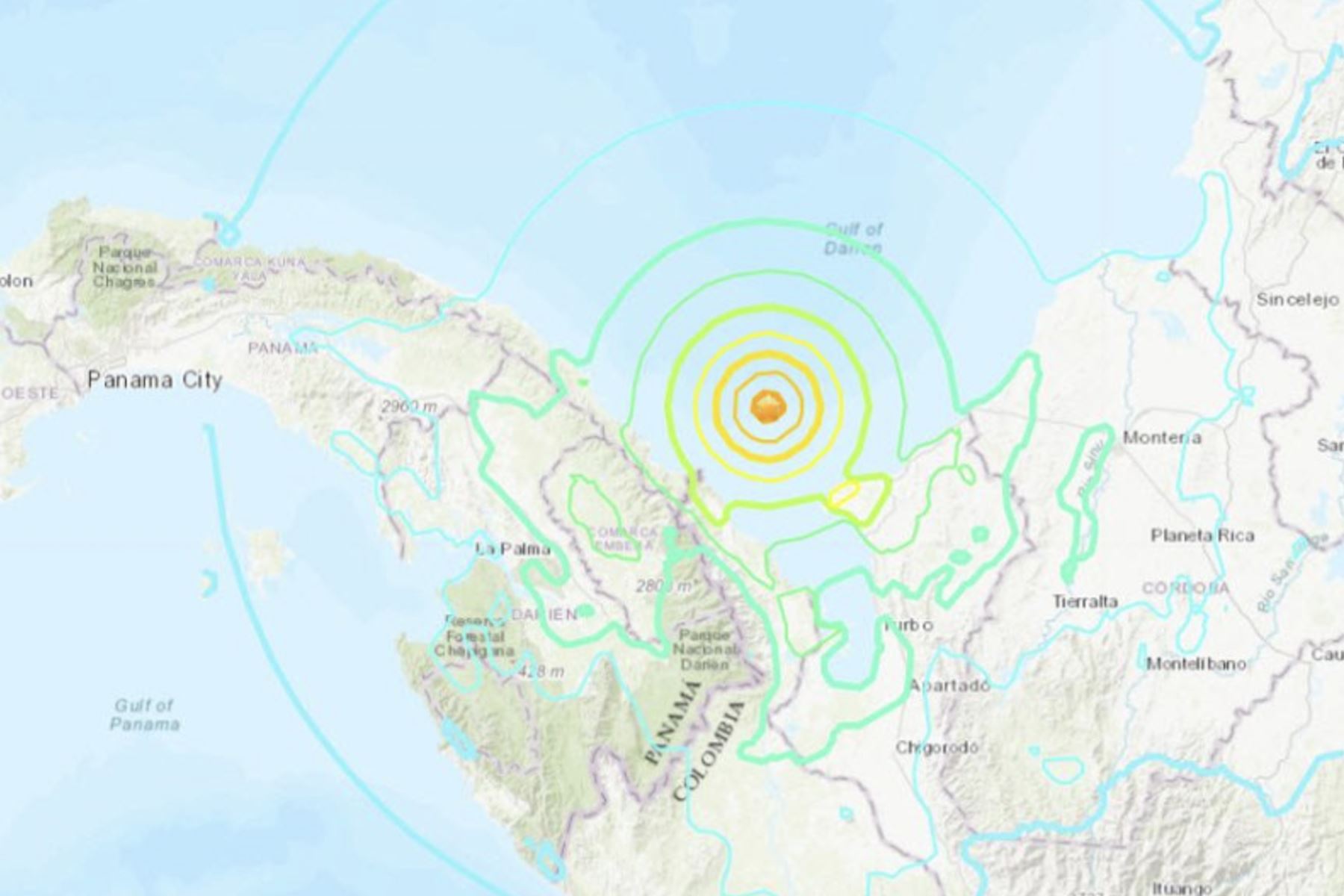 Las autoridades no han informado de víctimas mortales ni de heridos por el sismo de magnitud 6.6. Mapa: USGS