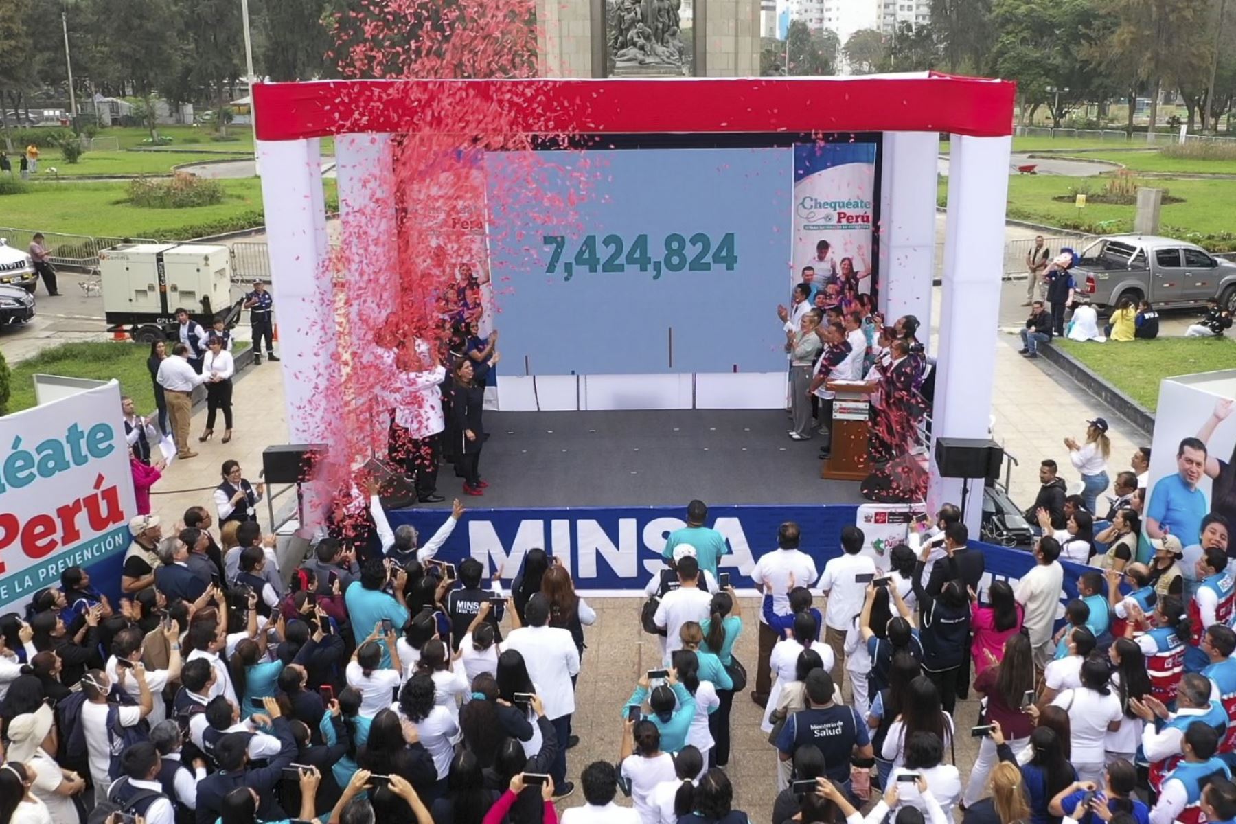 El Ministerio de Salud (Minsa) brindó un total de 7 424 824 de atenciones durante la Semana Nacional de la Prevención “Chequéate Perú”, cifra que supera la meta establecida para la jornada que se realizó desde el pasado lunes 15 y culminó el domingo 21 de mayo último.
Foto: ANDINA/MINSA