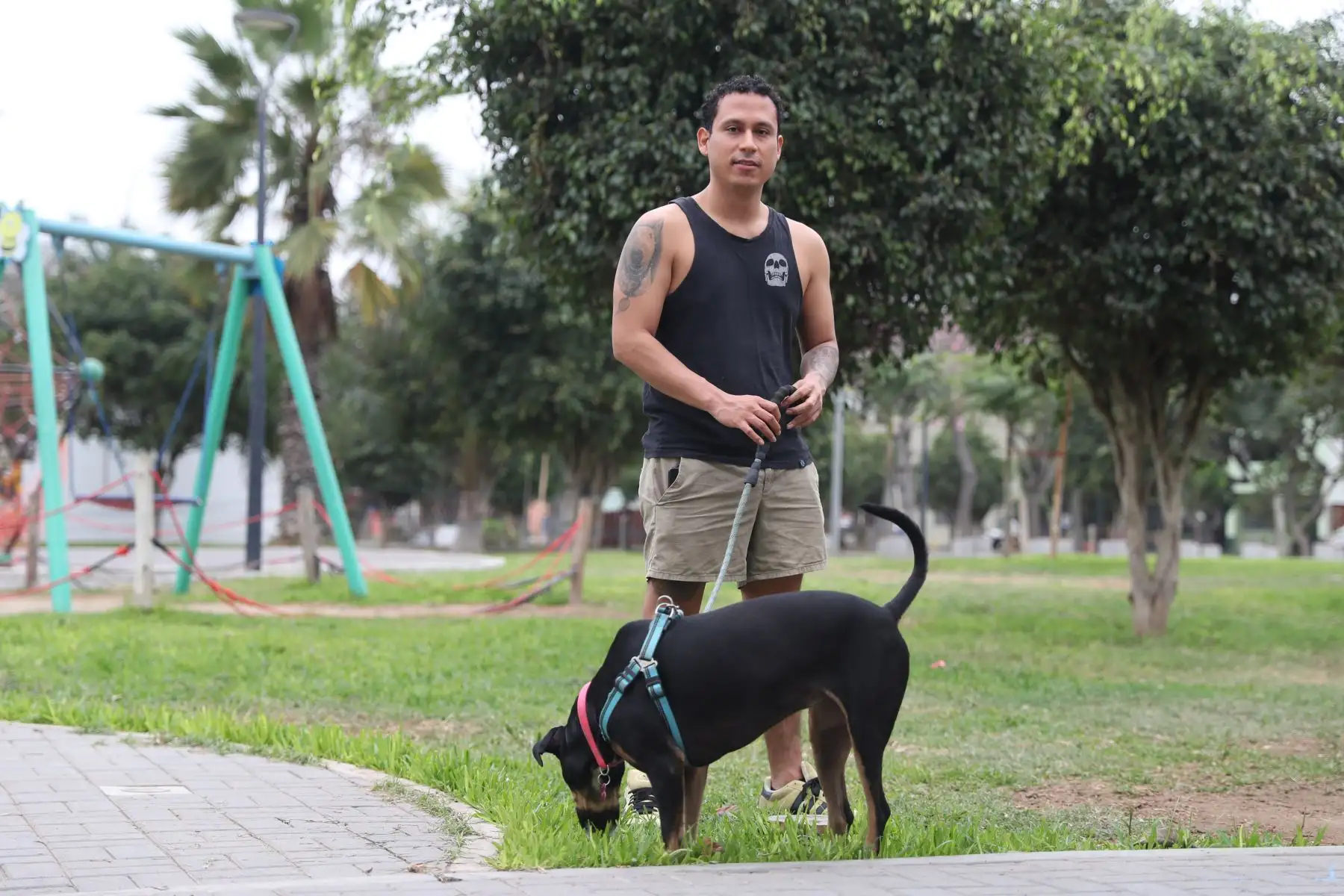 Walter Pequeño Salas es un joven psicólogo que en el 2021 sustentó su proyecto de tesis para obtener el grado de bachiller en Psicología, cuyo tema era el cómo afrontar el fallecimiento de una mascota. Posteriormente compartió su tesis en redes sociales, la cual se hizo viral. Foto: ANDINA/Daniel Bracamonte