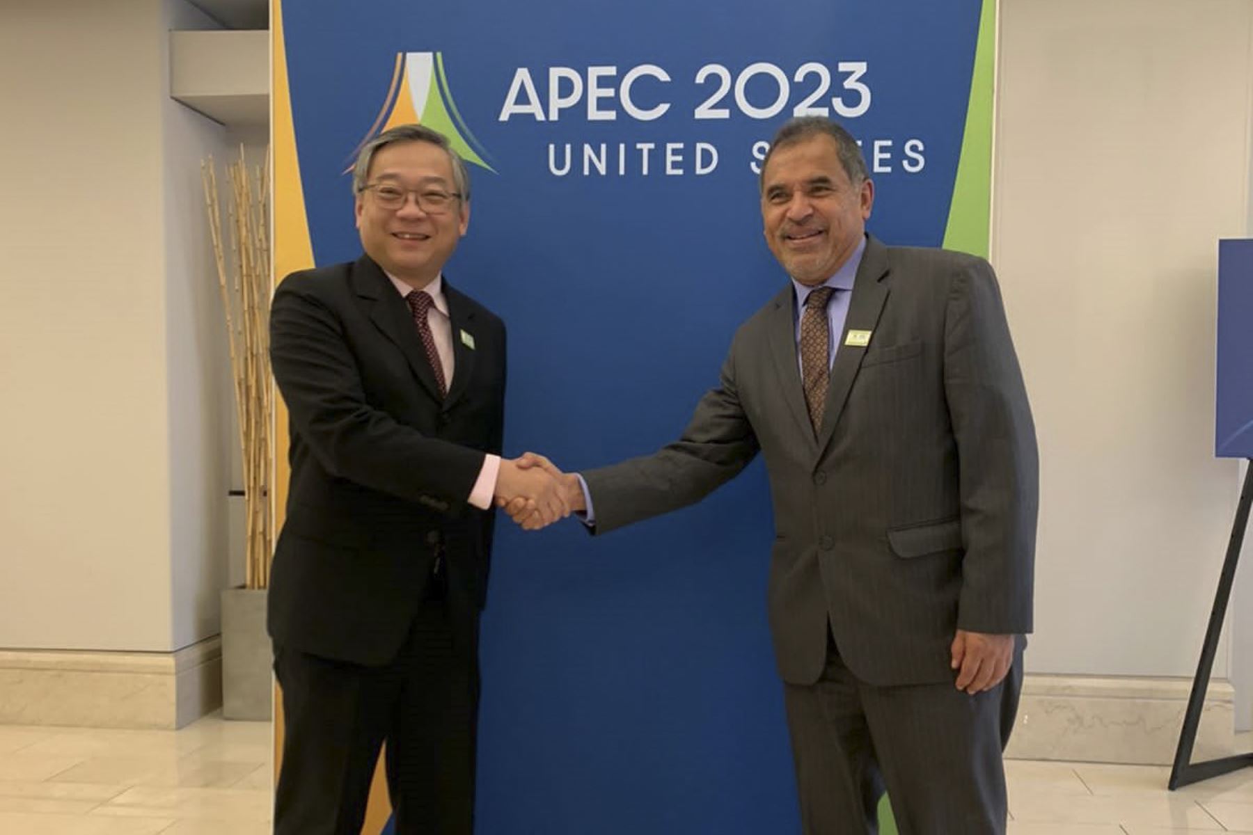 Los ministros de Comercio Exterior de ambos países participan en la reunión de Ministros Responsables de Comercio de APEC 2023 que se lleva a cabo en Detroit, Estados Unidos. ANDINA/Difusión