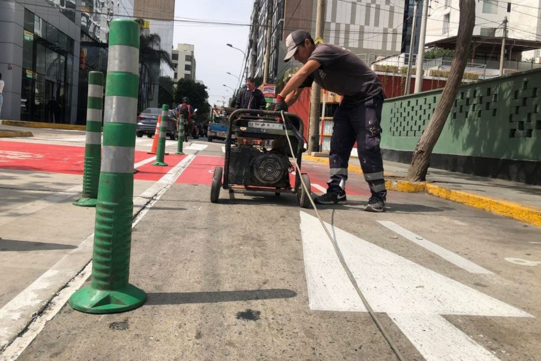 Miraflores habilita nueva y más segura ciclovía en calle San Martín. Foto: ANDINA/Difusión.