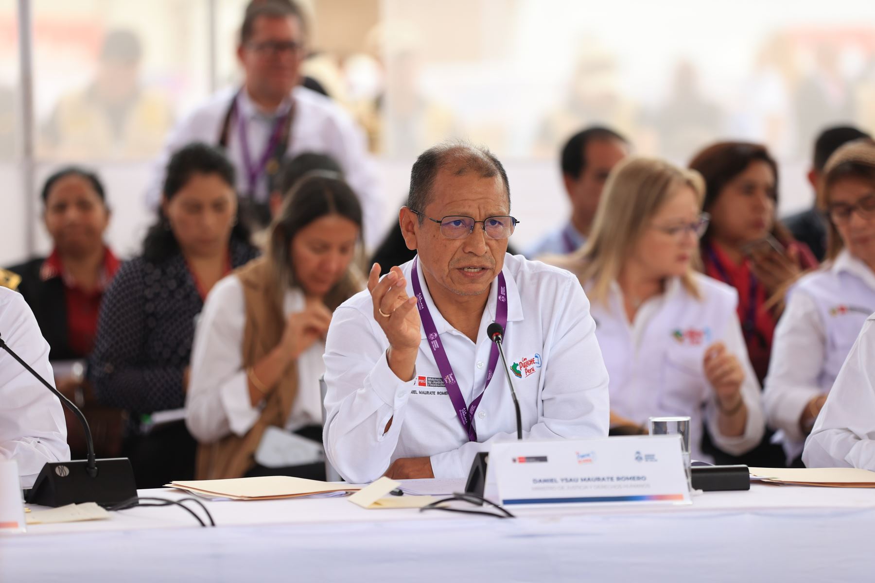 Presidenta Dina Boluarte participa en la Mesa por la Paz y la Gobernabilidad Con Punche Regional en el Callao. Foto: ANDINA/Prensa Presidencia