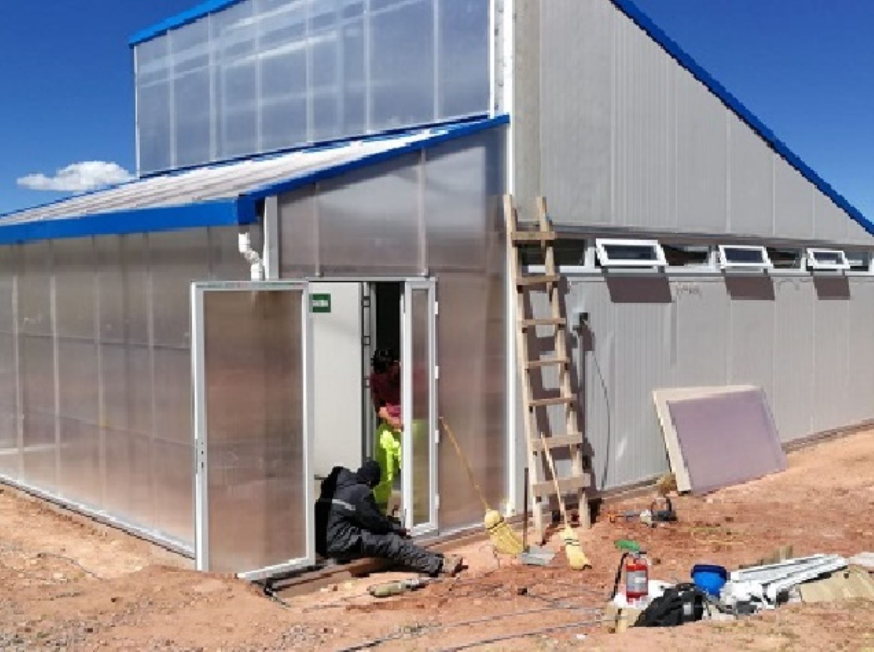 Las nuevas aulas modulares del Pronied están acondicionadas para enfrentar las bajas temperaturas que se registran en las zonas altoandinas. ANDINA/Difusión