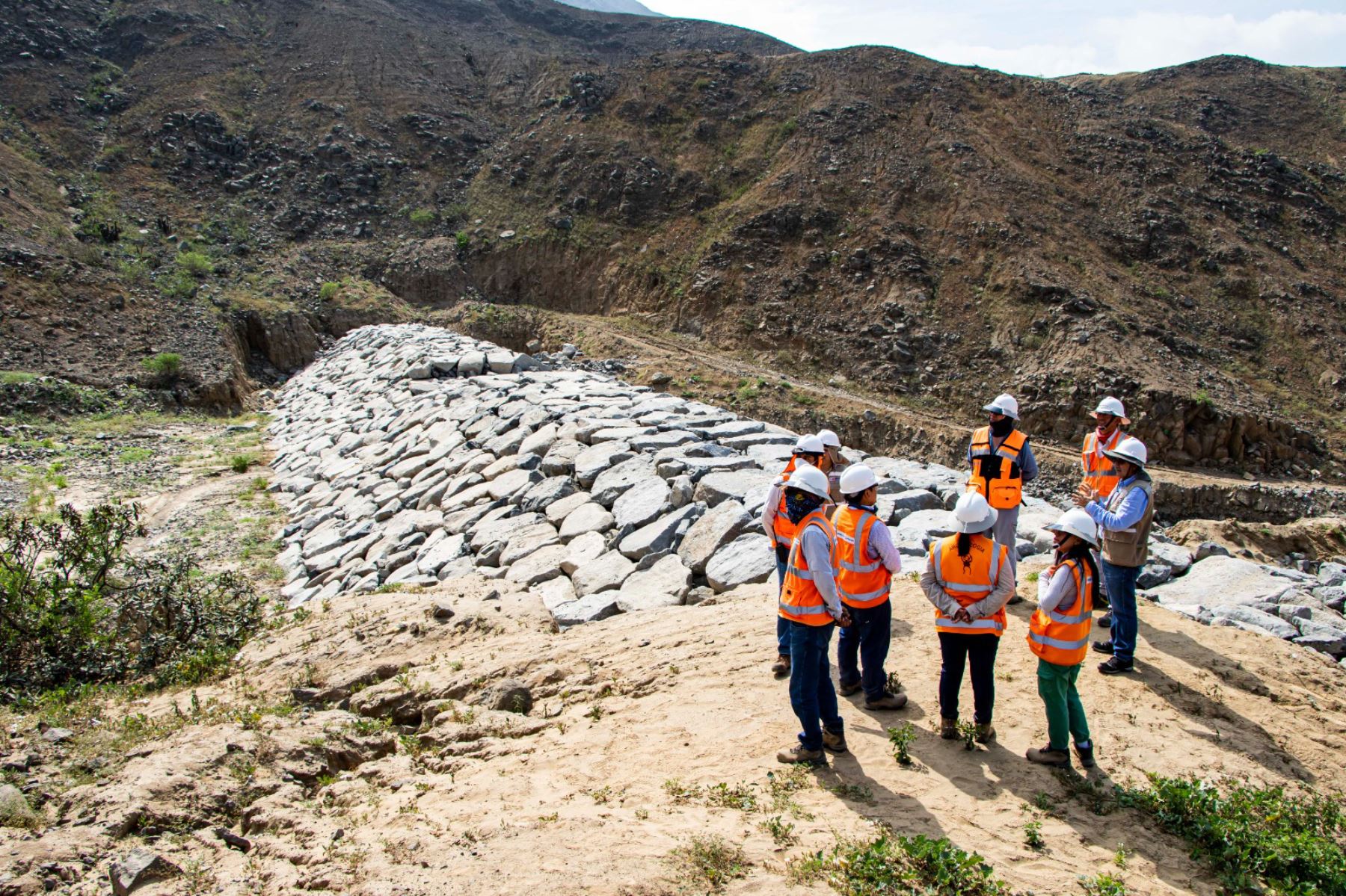 El seguimiento que se hace a los trabajos en la quebrada San Idelfonso se hace de acuerdo al Procedimiento Simplificado de Monitoreo Arqueológico. Foto: ANDINA/Cortesía Luis Puell