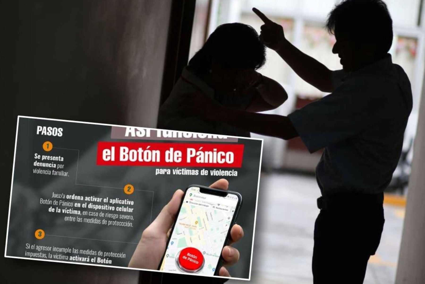 Corte del Callao instaló aplicativo “botón de pánico” en 94 víctimas de violencia familiar. Foto:ANDINA/Difusión