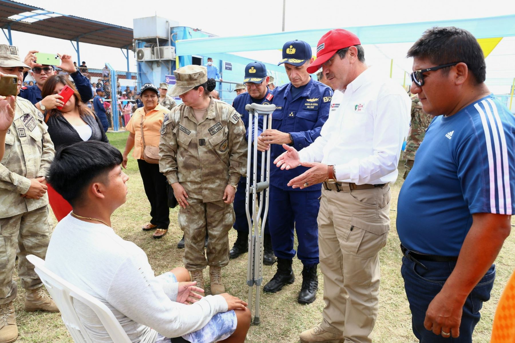 La Marina de Guerra del Perú desplegó sus capacidades hacia el distrito de Comandante Noel, en la provincia de Casma, región Áncash, para atender a 15 mil personas con servicios de salud y de otros rubros
Foto: ANDINA/Difusión