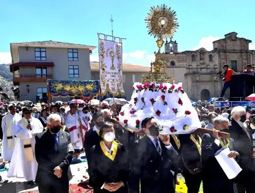 Cajamarca inicia actividades para celebrar el Corpus Christi, una de las festividades religiosas tradicionales que más se celebra en esta provincia. Foto: Eduard Lozano