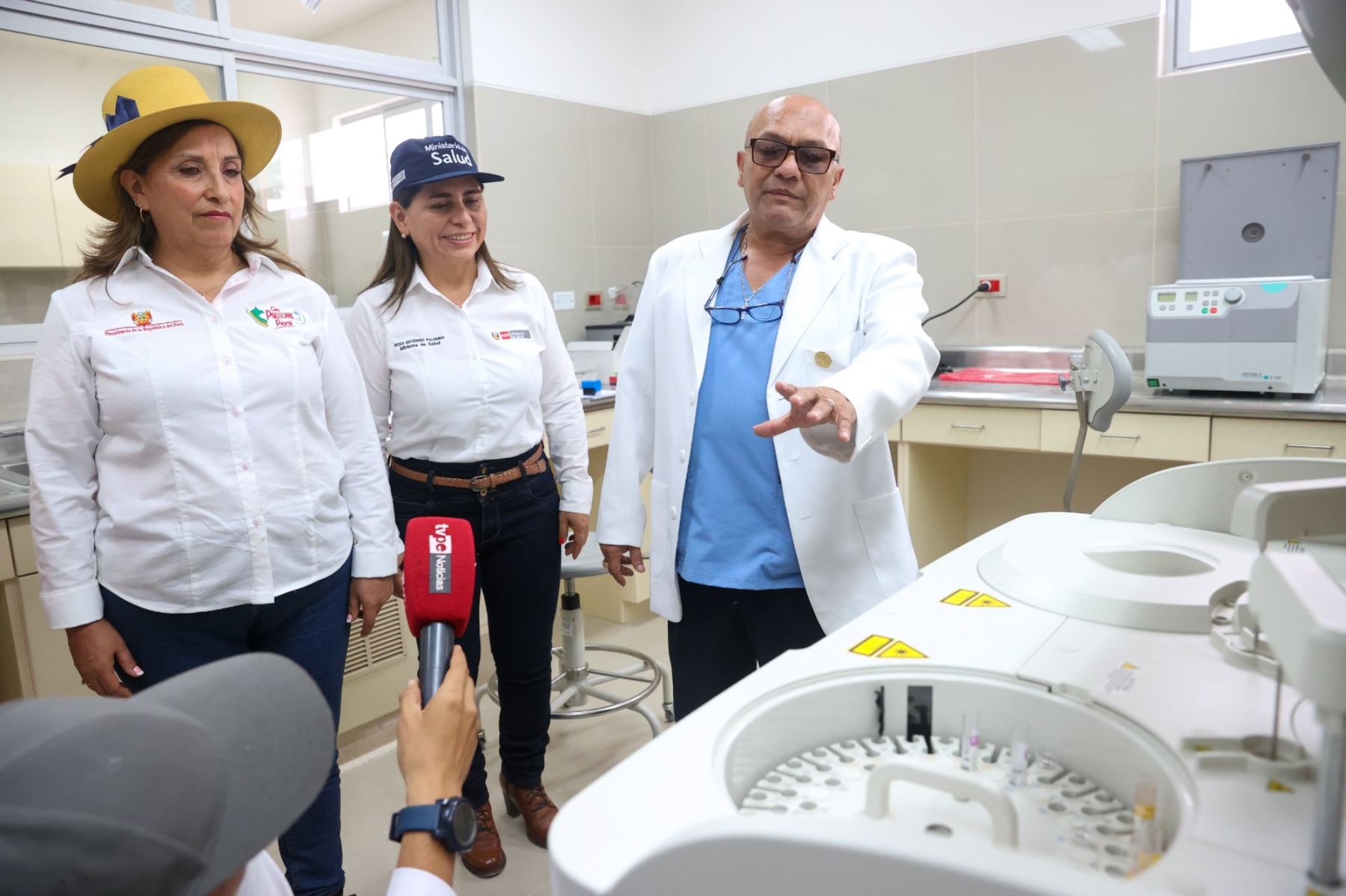 Presidenta Dina Boluarte, participa en la inauguración del nuevo Hospital Regional de Cañete. Foto: ANDINA/Prensa Presidencia