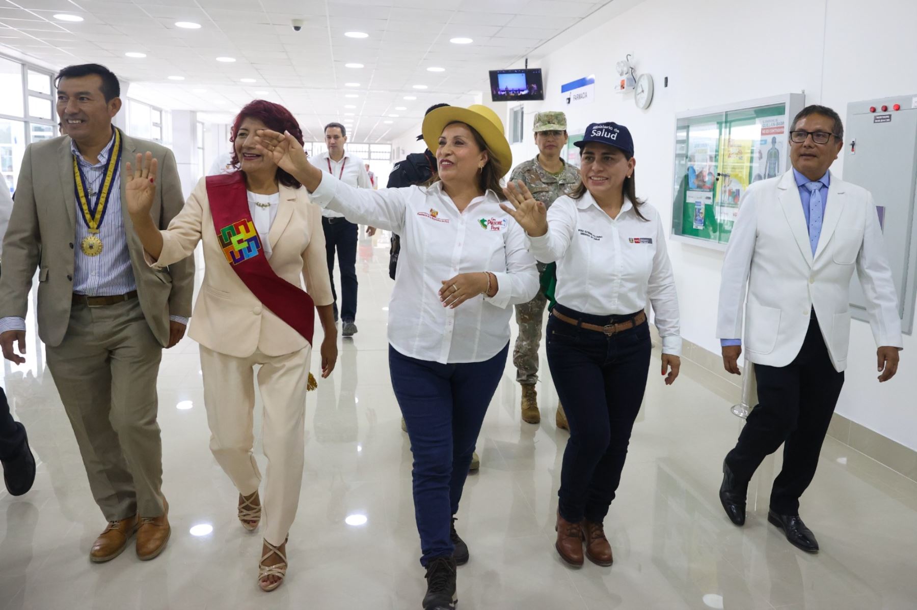 Presidenta Dina Boluarte, participa en la inauguración del nuevo Hospital Regional de Cañete. Foto: ANDINA/Prensa Presidencia