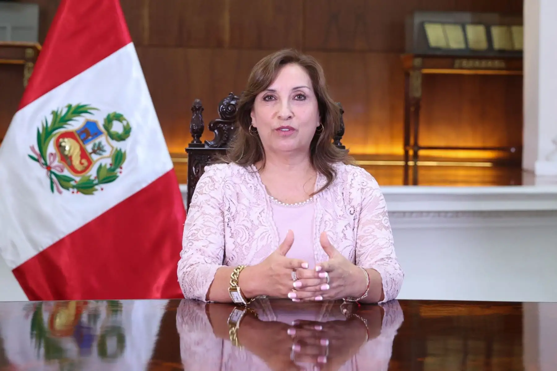 Presidenta Dina Boluarte envió mensaje a reunión de mandatarios en Brasilia. ANDINA/Prensa Presidencia
