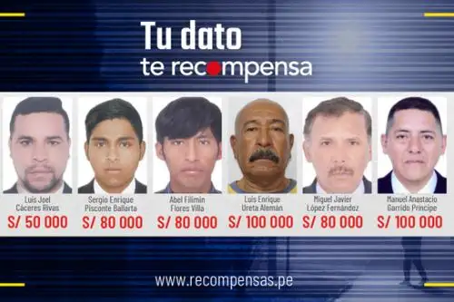 Mininter ofrece S/ 100,000 por 2 prófugos acusados de violación sexual de menores de edad. Foto: ANDINA/Difusión.