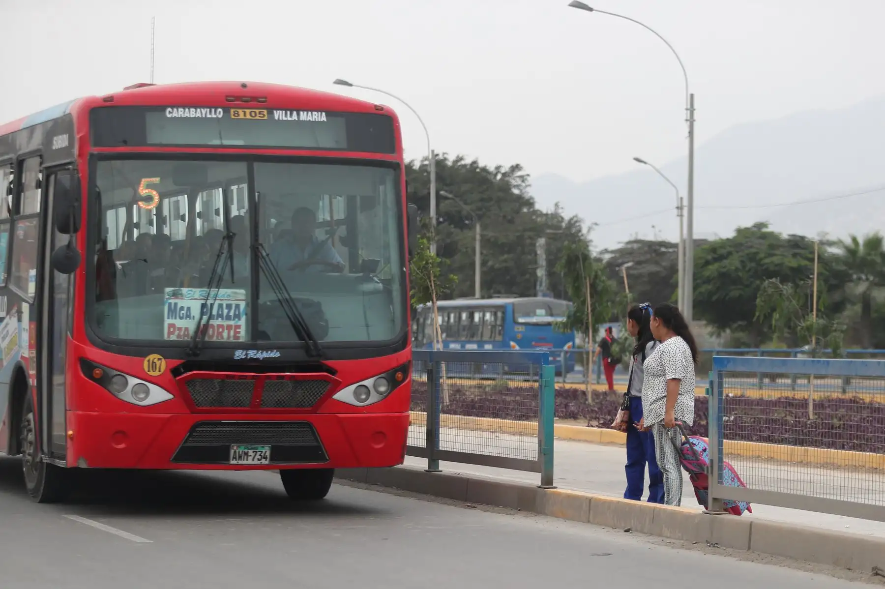 Barandas de seguridad que dividen el carril exclusivo han sido sacadas en distintos puntos y vecinos aprovechan esos espacios para cruzar, poniendo en riesgo sus vidas. Fotos: ANDINA/Ricardo Cuba