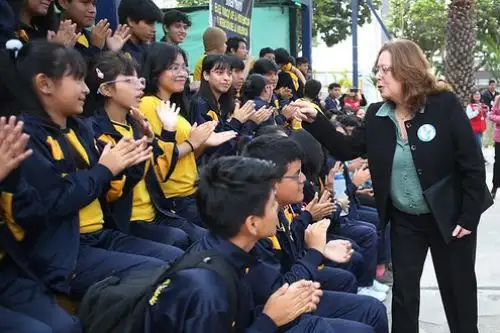La ministra de Educación, Magnet Márquez, promoverá una educación con prevención que requerirá la colaboración de toda la comunidad educativa, así como directores y autoridades de diversos sectores. Foto: Minedu