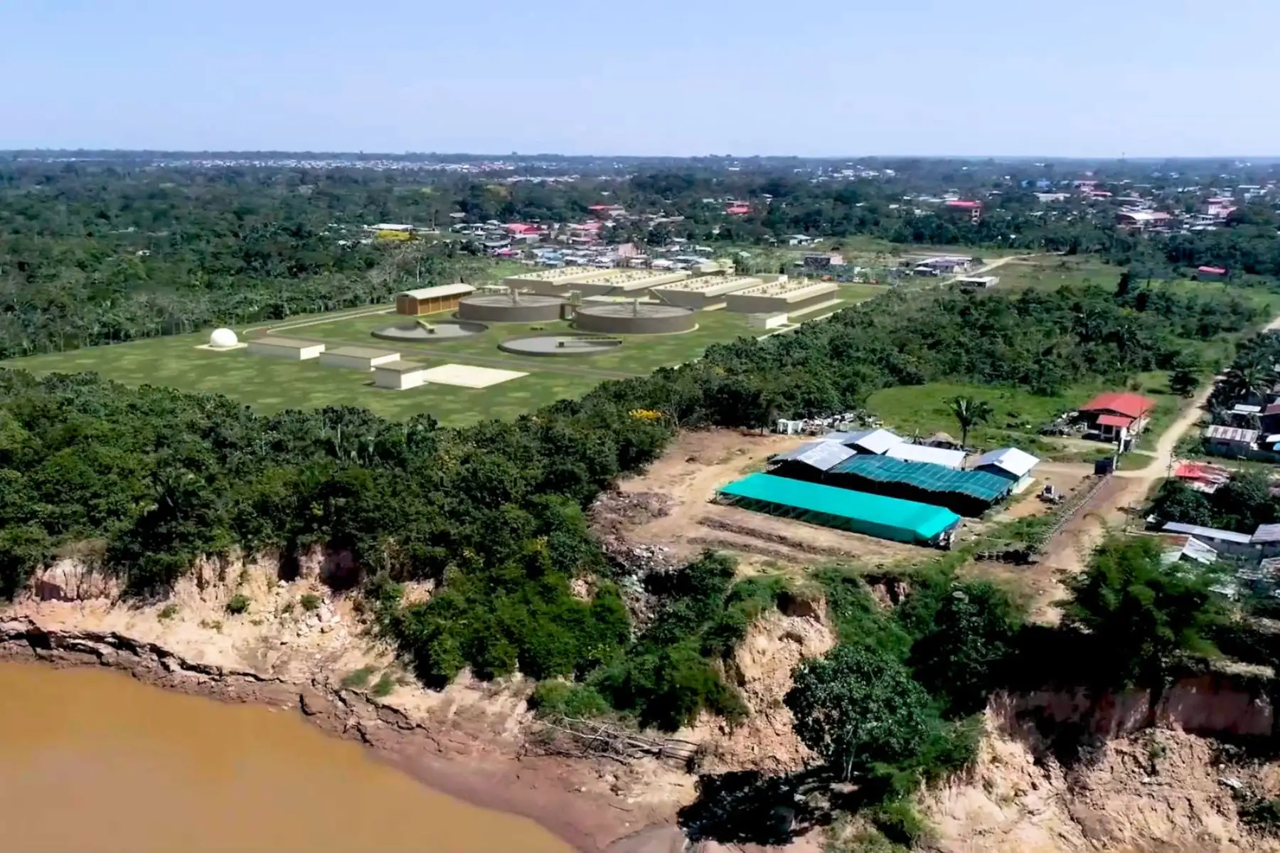 Representantes de Proinversión destacaron los avances para la adjudicación de la PTAR Puerto Maldonado que beneficiará a habitantes de la provincia de Tambopata, en Madre de Dios. ANDINA/Difusión