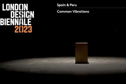 “Common Vibrations” es una instalación audiovisual que muestra los lazos culturales que unen al Perú y España a través del cajón. Foto: London Design Biennale