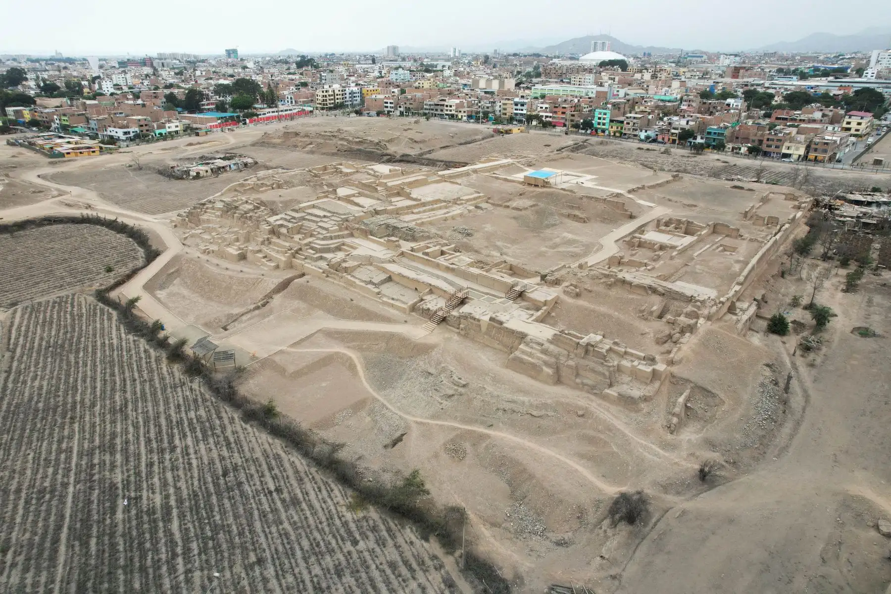 La huaca debe su nombre a un hombre que se llamaba Mateo Salado, el cual habitaba el recinto en tiempos del virreinato. Foto: ANDINA/Daniel Bracamonte