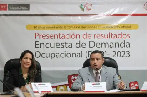 Hoy se presentaron los resultados de la Encuesta de Demanda Ocupacional (EDO) con proyección al 2023, Cortesía MTPE