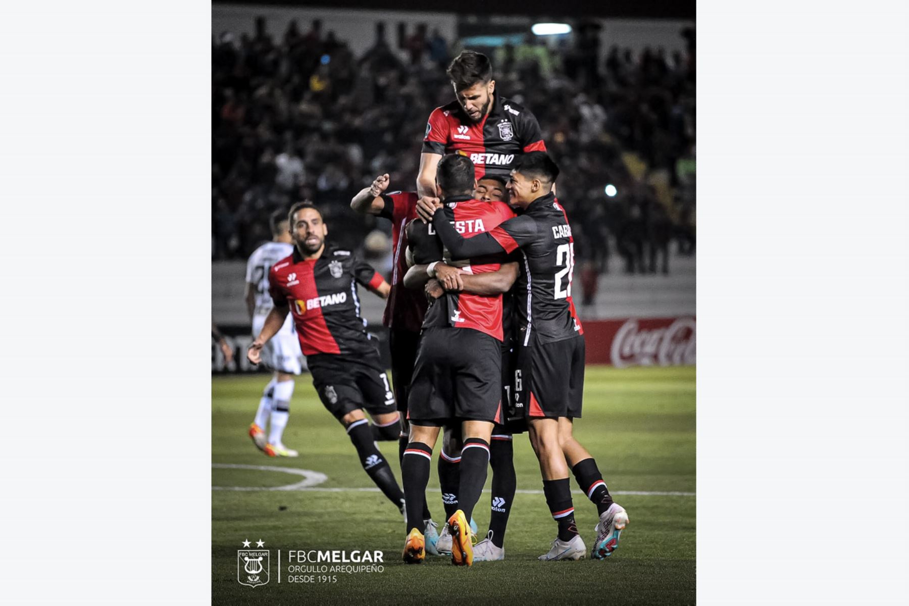 Melgar golea 5 – 0 al Patronato, en el duelo correspondiente a la fecha 5 de la Copa Libertadores 2023 en el Estadio Monumental de la UNSA en Arequipa.
Foto: FBC Melgar