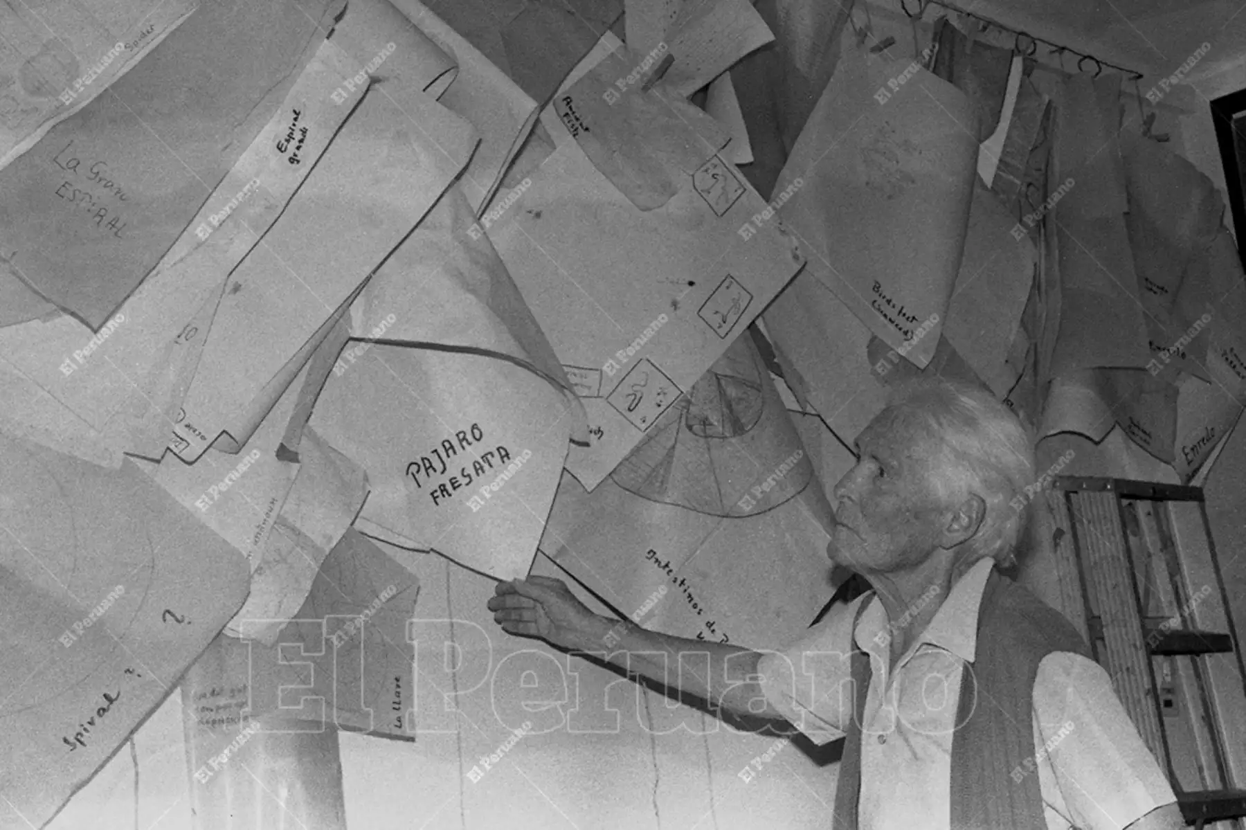 Lima - 2 junio 1986 Un día como hoy falleció María Reiche, arqueóloga y matemática germano-peruana célebre por sus investigaciones y conservación de las líneas de Nazca. 
Foto: Archivo Histórico de El Peruano / Norman Córdova