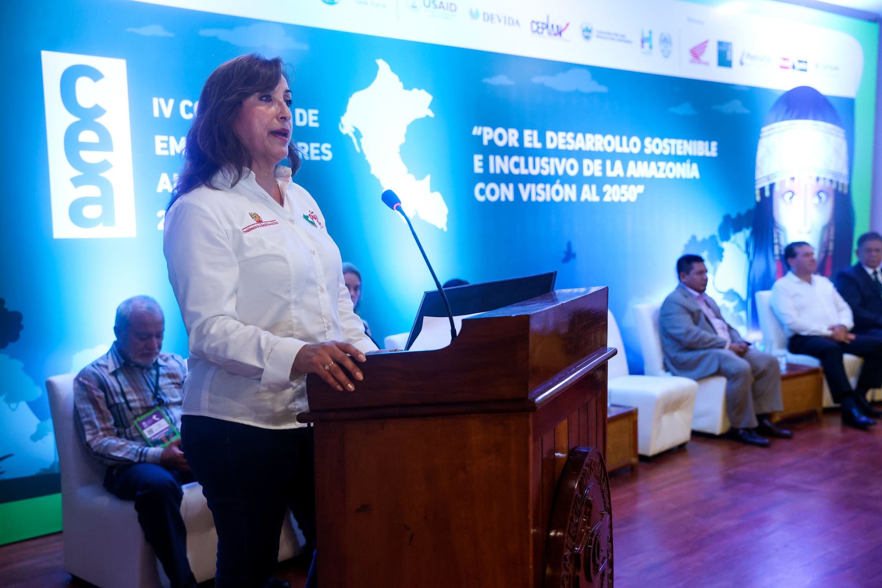 Presidenta Dina Boluarte inaugura el IV Congreso de Emprendedores Amazónicos: “Por el desarrollo sostenible e inclusivo de la Amazonía con visión al 2050” en Loreto. Foto: ANDINA/ Prensa Presidencia