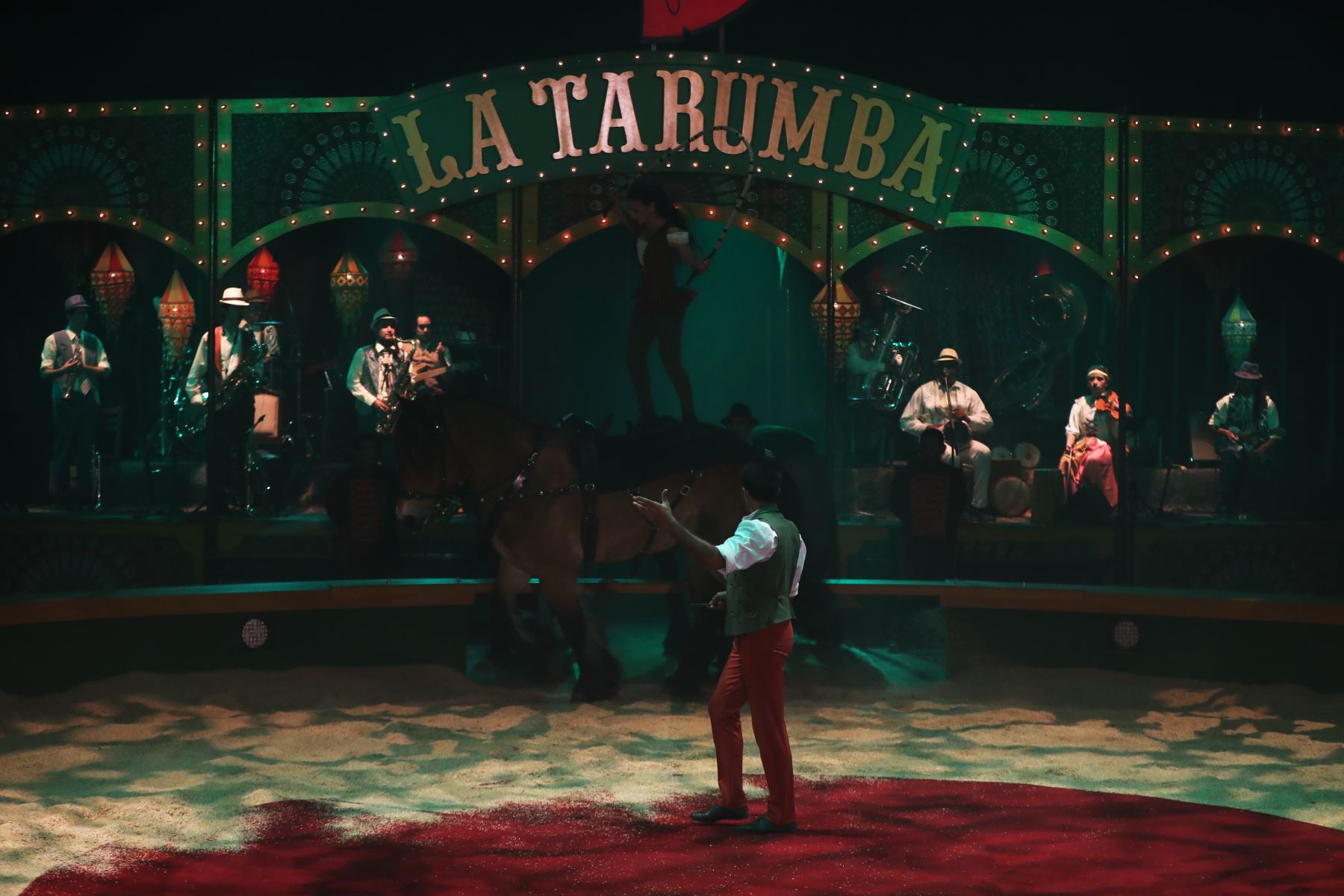 Con Camborio, el nuevo espectáculo de la Tarumba de este 2023, vuelven los caballos artistas, después de 3 años de su ausencia en los espectáculos. Foto: ANDINA/Daniel Bracamonte