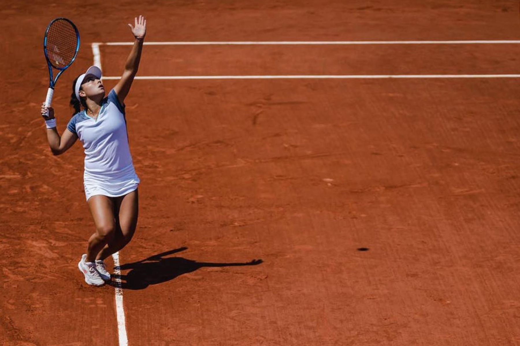 Lucciana Pérez Alarcón, es la primera tenista de su país en esa instancia desde Laura Arraya en 1981.Foto: Instagram/lucciana_perez