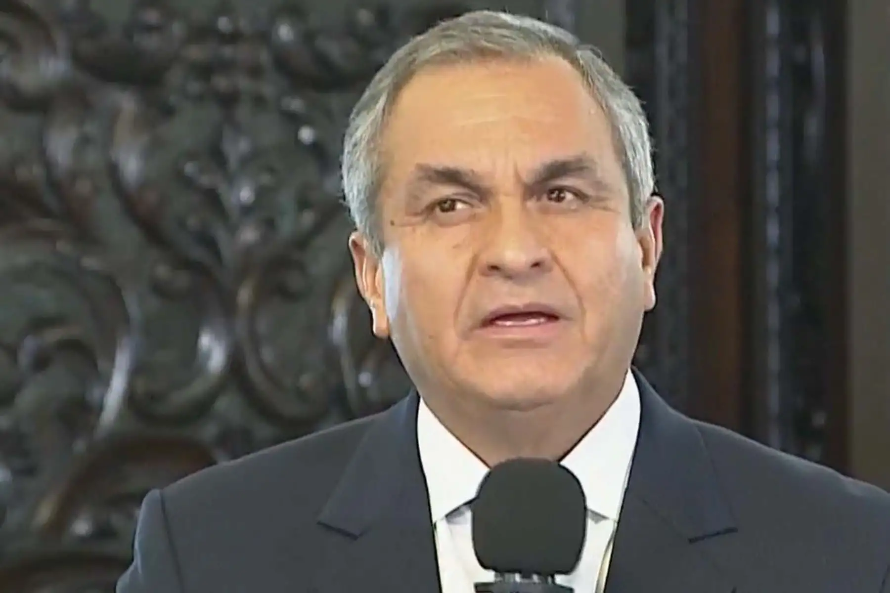 El ministro del Interior, Vicente Romero, dio un balance de las mejoras adoptadas en su gestión. Foto: Captura TV