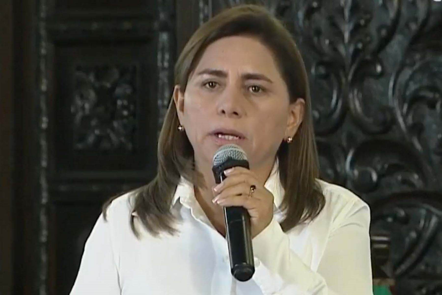 Ministra de Salud, Rosa Gutiérrez. Captura TV