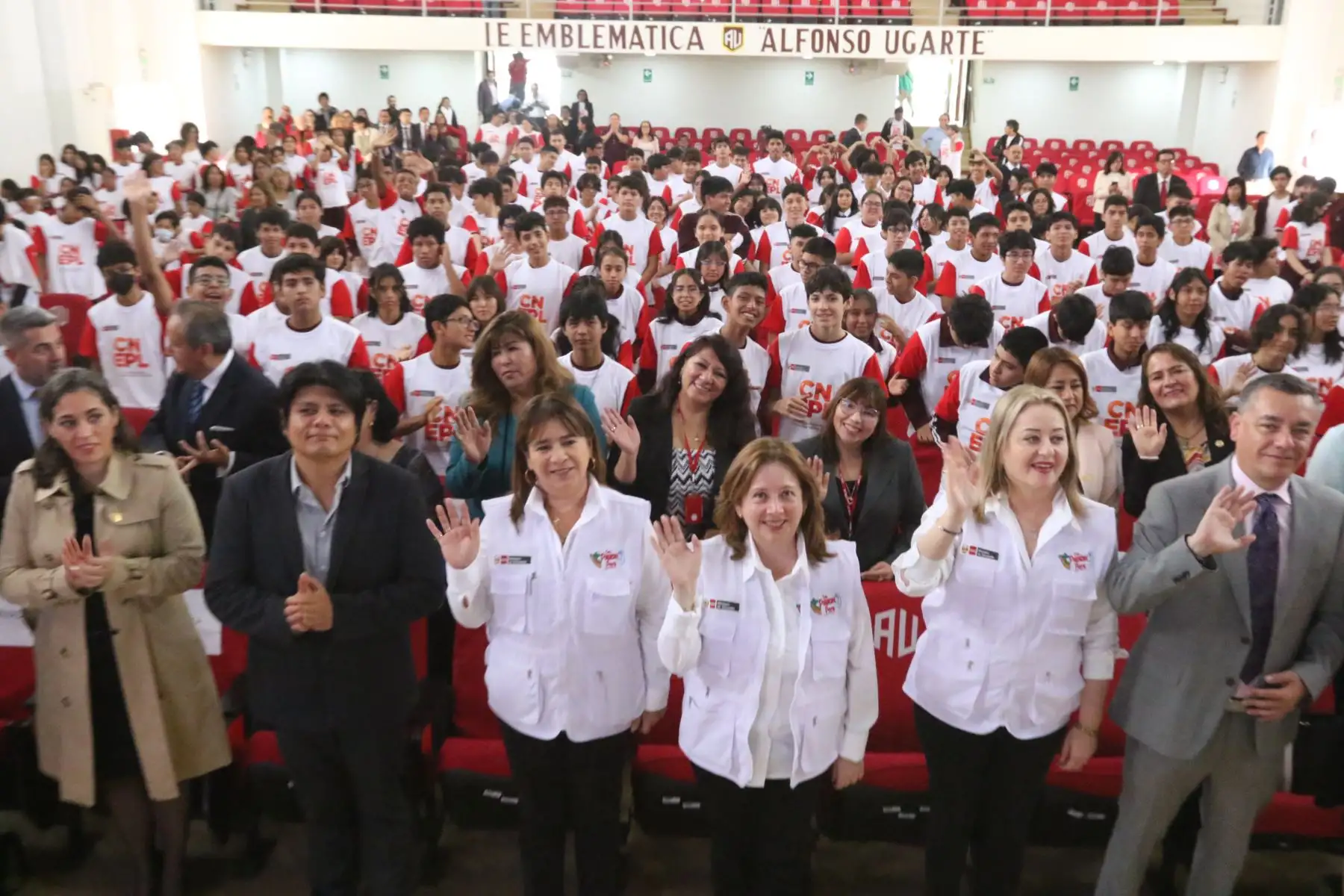 Ministra de Educación, Magnet Márquez, presenta el Concurso Nacional de Compresión Lectora " El Perú Lee ". FOTO:ANDINA/Hector Vinces