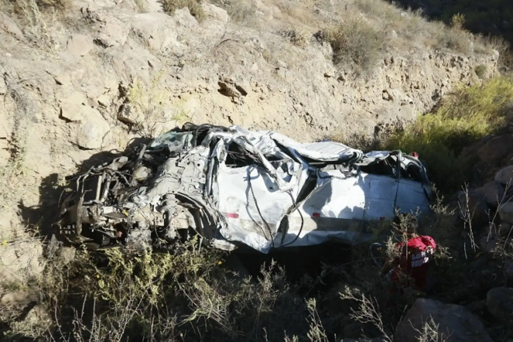 Aún se conoce la identidad de las víctimas del fatal accidente.Fotos de la Municipalidad de Yura.